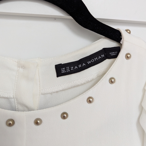 Zara Woman White Blouse - Picture 3 of 11